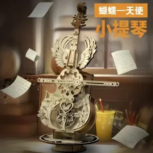 ROKR Puzzle Legno 3D Violoncello Modellismo da Costruire Adulti Bambini Regali di Compleanno, Magic Cello