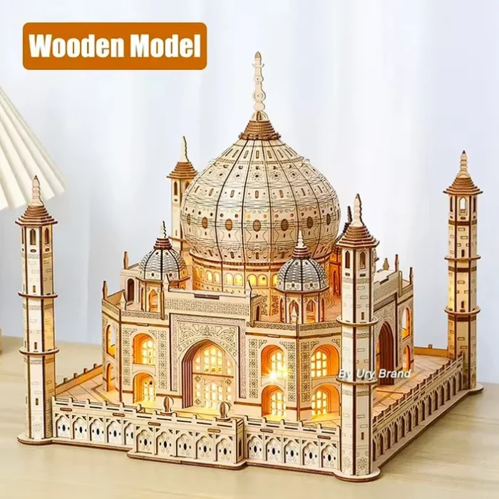 Casapuzzleinlegno3DCastellorealeTajMahal
