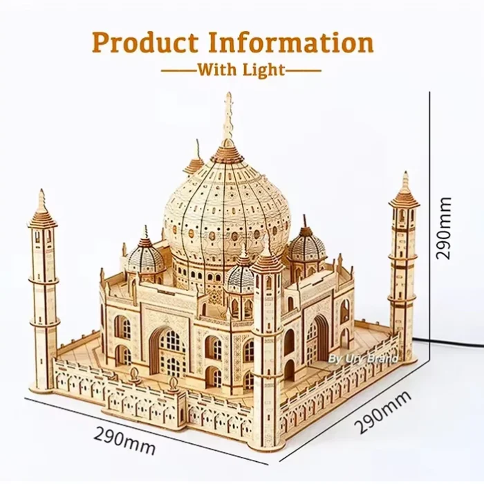 Casapuzzleinlegno3DCastellorealeTajMahal2