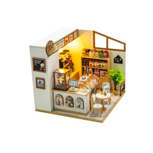 初沫奶茶店First foam tea house尺寸:17*18*18(cm)材料:木材包装:彩盒 Prima sala da tecon schiuma Con Vetrina