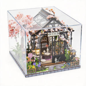 春野·樱语温室Spring Sakura Greenhouse尺寸:21*18*21(cm)材料:木材包装:彩盒Serra di ciliegi primaverili Con Vetrina