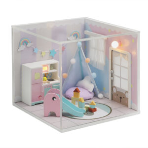 彩虹之屋Rainbow House尺寸:13*13*11(cm) 材料:木材包装:彩盒 Casa dellarcobaleno